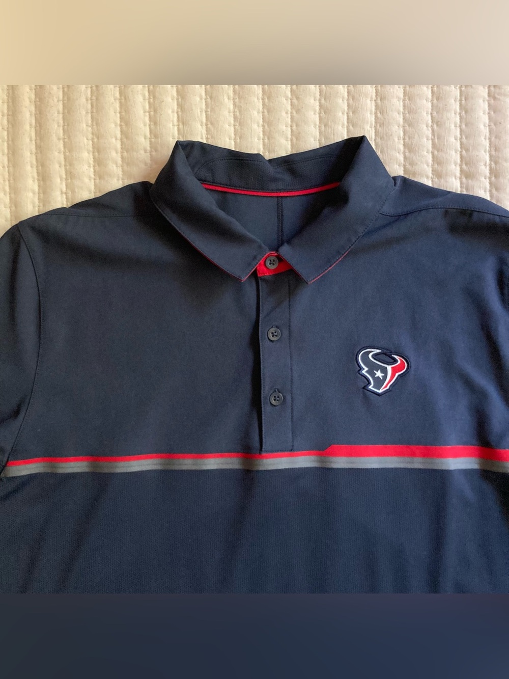 Houston Texans Nike On Field Golf Performance Polo Shirt Men’s Medium Dri Fit